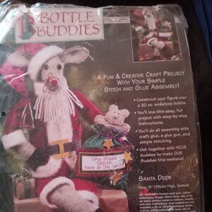 Dimensions Santa Deer Bottle Buddies Craft Kit